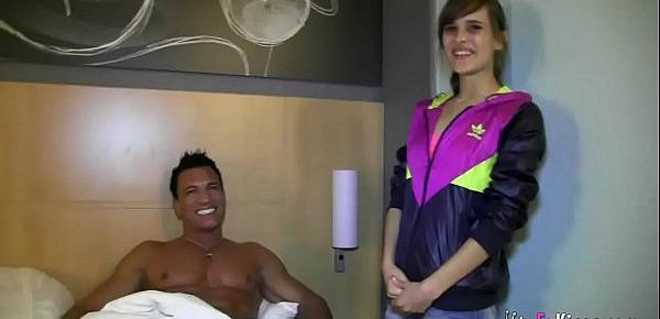  Ainara gets in bed with her idol Marco Banderas in her best fuck ever